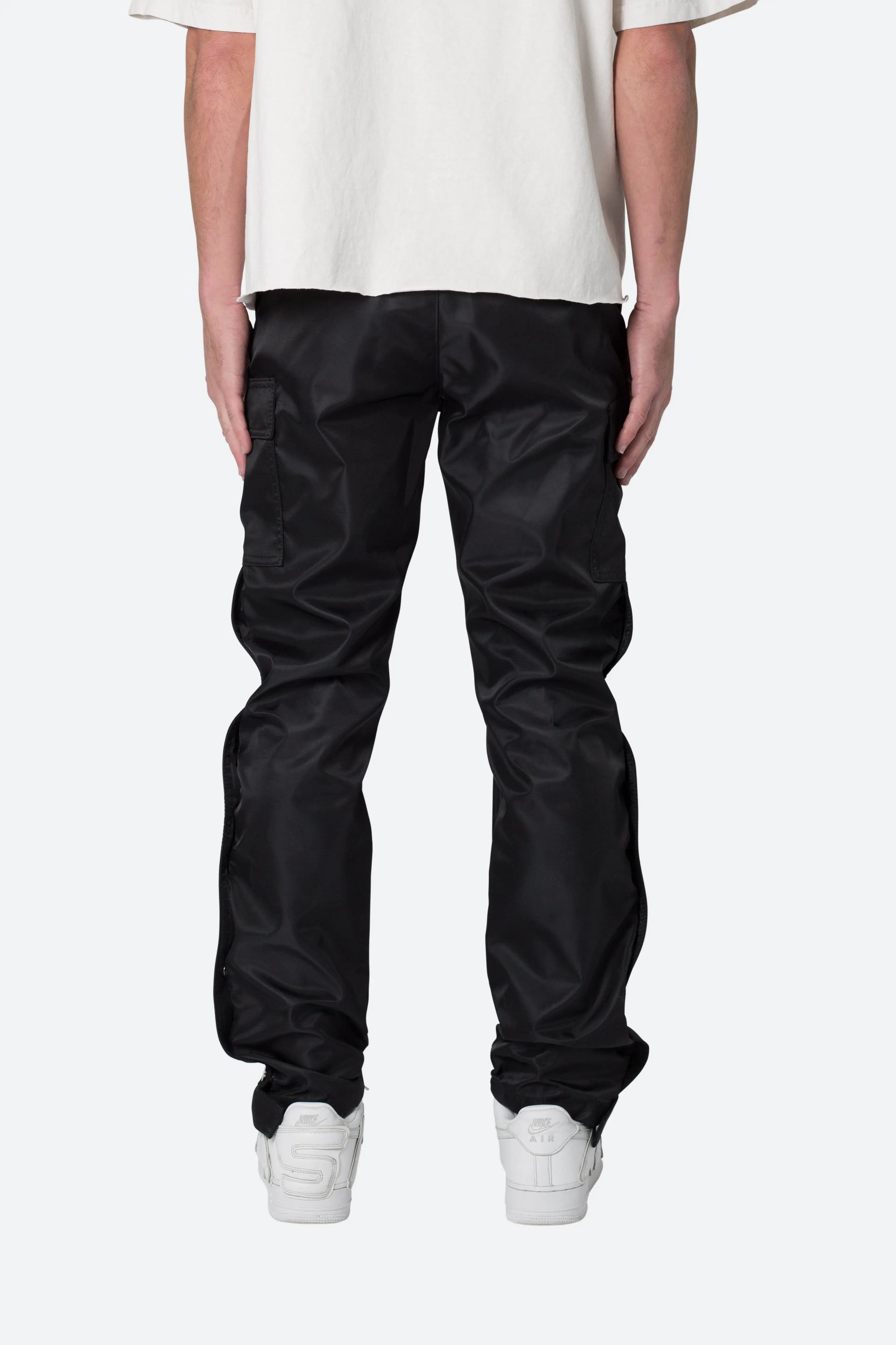 Snap Zipper II Cargo Pants - Black mnml