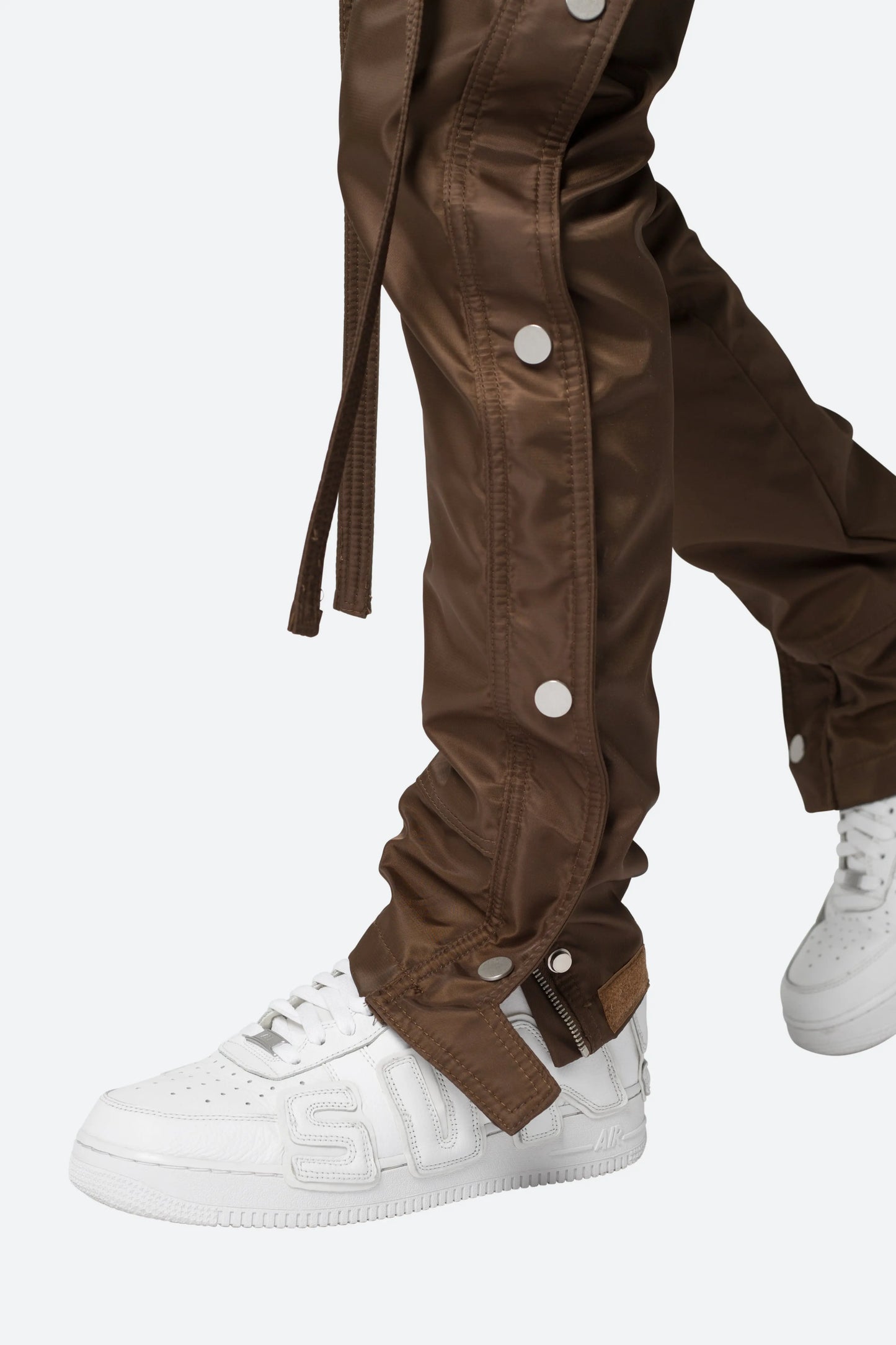 Snap Zipper II Cargo Pants - Brown mnml